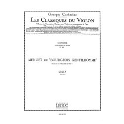 Jean Baptiste Lully: Menuet du Bourgeois (Classiques No.101) (Violin & Piano)