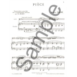 Gabriel Faur&eacute;: Pi&egrave;ce (Viola & Piano)