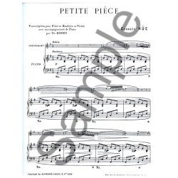 Georges H&uuml;e: Petite Pi&egrave;ce in G major (Flute & Piano)