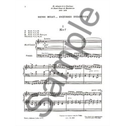 Henri Mulet: Esquisses Byzantines (Organ)