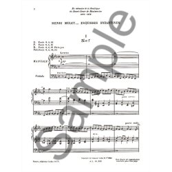 Henri Mulet: Esquisses Byzantines (Organ)