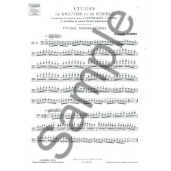 Edouard Nanny: Etudes de Kreutzer et de Fiorillo (Double Bass solo)