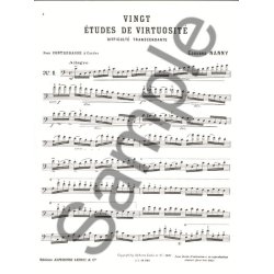 Edouard Nanny: 20 Etudes de Virtuosit&eacute; (Double Bass solo)