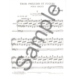 Marcel Dupr&eacute;: Trois Pr&eacute;ludes Et Fugues For Organ Op.7