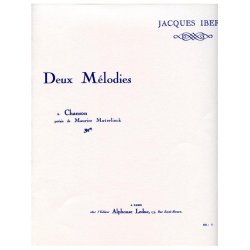 Jacques Ibert: 2 M&eacute;lodies No.2: Chanson (mezzo/bar) (Voice & Piano)