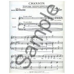 Jacques Ibert: 2 M&eacute;lodies No.2: Chanson (mezzo/bar) (Voice & Piano)