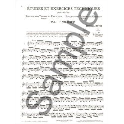 Marcel Mo&yuml;se: Etudes et Exercices t&eacute;chniques (Flute solo)