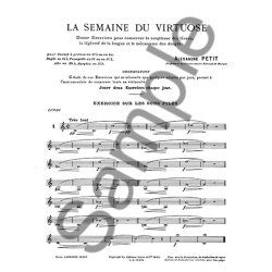 Alexandre Petit: La Semaine du Virtuose, 12 Exercises (Trumpet solo)