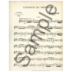 Felix Jacob Ludwig Mendelssohn Bartholdy: Chanson de Printemps Op.62, No.6 in A major (Violin & Piano)