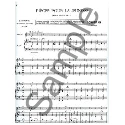 Robert Alexander Schumann: Choral et Cantabile (Classiques No.249) (Violin & Piano)