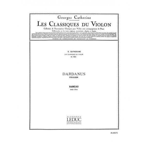 Jean-Philippe Rameau: Rigaudon (Classiques No.131) (Violin & Piano)