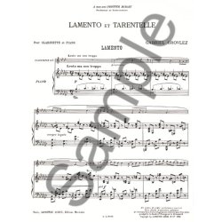 Gabriel Grovlez: Lamento et Tarantelle (Clarinet & Piano)
