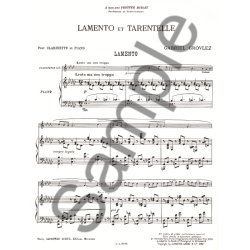 Gabriel Grovlez: Lamento et Tarantelle (Clarinet & Piano)