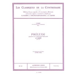 Johann Sebastian Bach: Pr&eacute;lude (Classiques No.6) (Double Bass & Piano)