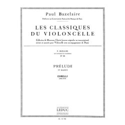 Arcangelo Corelli: Pr&eacute;lude in C major (Classiques No.29) (Cello & Piano)