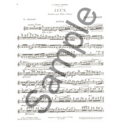 Jacques Ibert: Jeux Sonatine Pour Flute (Ou Violon) Et Piano