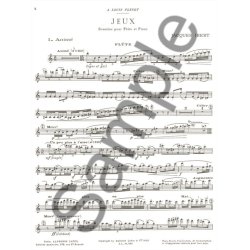 Jacques Ibert: Jeux Sonatine Pour Flute (Ou Violon) Et Piano