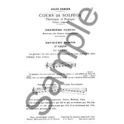 Hansen Solfege Theorique Et Pratique Cours Moyen Book
