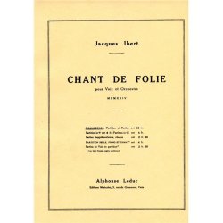 Jacques Ibert: Chant de Folie (Choral-Mixed accompanied)