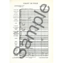 Jacques Ibert: Chant de Folie (Choral-Mixed accompanied)
