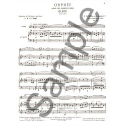 Christoph Willibald von Gl&uuml;ck: Sc&egrave;ne des Champs elys&eacute;es (Classiques No.20) (Flute & Piano)