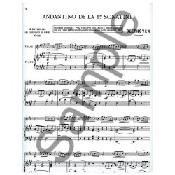 Ludwig van Beethoven: Andantino (Classiques No.321) (Violin & Piano)