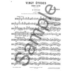 Maurice Vieux: 20 Etudes (Viola solo)