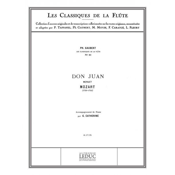Wolfgang Amadeus Mozart: Menuet de 'Don Juan' (Classiques No.41) (Flute & Piano)