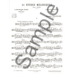 Johannes Palaschko: 24 Etudes m&eacute;lodiques Op.77 (Viola solo)