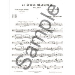 Johannes Palaschko: 24 Etudes m&eacute;lodiques Op.77 (Viola solo)