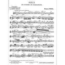 Maurice Ravel: Pi&egrave;ce en Forme de Haba&ntilde;era (Clarinet & Piano)