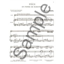 Maurice Ravel: Pi&egrave;ce en Forme de Haba&ntilde;era (Clarinet & Piano)