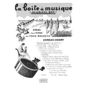 Charles-Henry Boite A Musique No 23 Triste Noel Piano Book