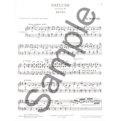 Bohuslav Martinu: Pr&eacute;ludes Pour Piano