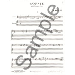 Bohuslav Martinu: Sonata No.1, H182 (Violin &amp; Piano)