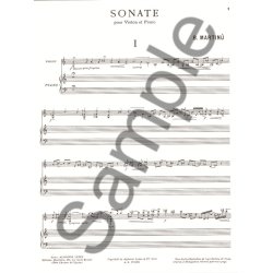Bohuslav Martinu: Sonata No.1, H182 (Violin &amp; Piano)