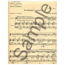 Georges Migot: 3 Chants pour 3 Po&egrave;tes (Voice & Piano)