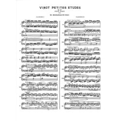 Moritz Moszkowski: 20 Petites Etudes Op.91, Vol.1 (Piano solo)