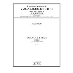 Ibert Hettich Vocalise Etude No.123 Medium Voice Book