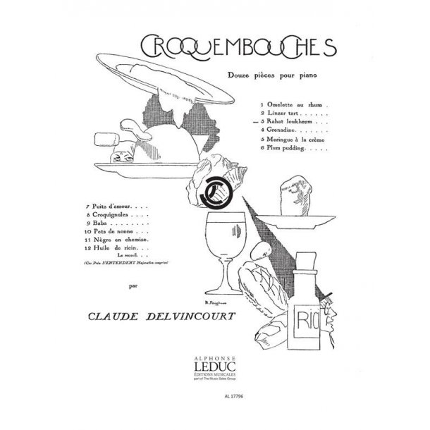 Claude Delvincourt: Croquembouches No.3: Rahat Loukhoum (Piano solo)
