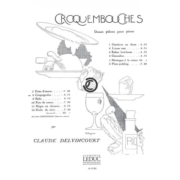 Claude Delvincourt: Croquembouches No.8: Croquignols (Piano solo)