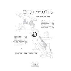 Claude Delvincourt: Croquembouches No.11: N&egrave;gre en chemise (Piano solo)