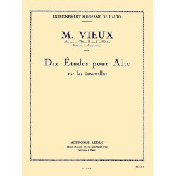 Maurice Vieux: 10 Etudes sur les Intervalles (Viola solo)