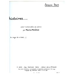 Jacques Ibert: La Cage de Cristal (Cello & Piano)