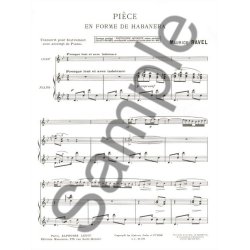 Maurice Ravel: Pi&egrave;ce En Forme D'Haba&ntilde;era (Viola/Piano)