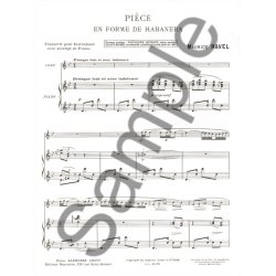 Maurice Ravel: Pi&egrave;ce En Forme D'Haba&ntilde;era (Viola/Piano)