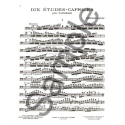 Edouard Nanny: Dix Etudes-Caprices - Double Bass Solo