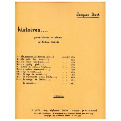 Jacques Ibert: La Meneuse de Tortues d'Or (Violin & Piano)