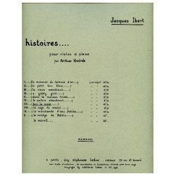 Jacques Ibert: Bajo la Mesa (Violin & Piano)