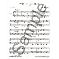 Bohuslav Martinu: Etudes faciles &agrave; deux Violons H191, Vol.1 (Violins 2)